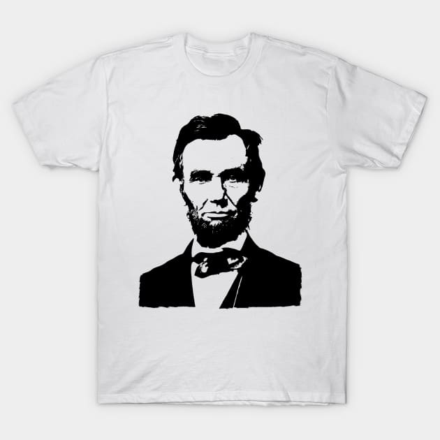 Abraham Lincoln Portrait T-Shirt by phatvo